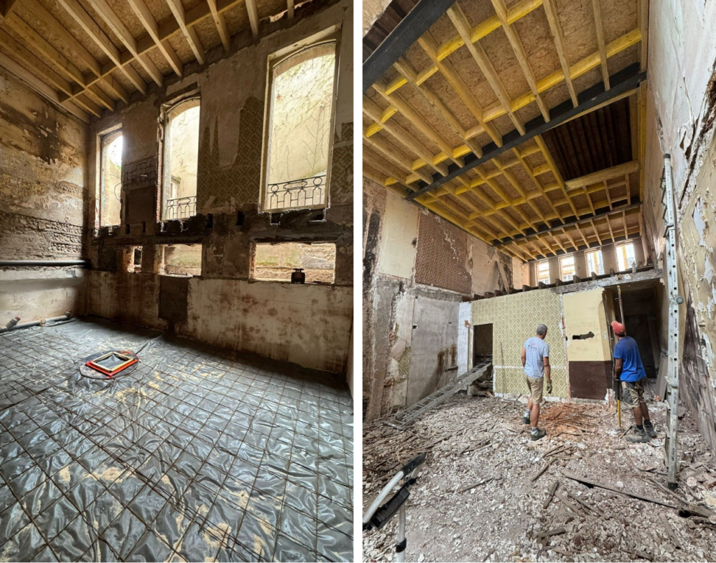 Le projet de rénovation rue Saint-Lazare dans le centre ville de Toulouse, rénovation d'un immeuble